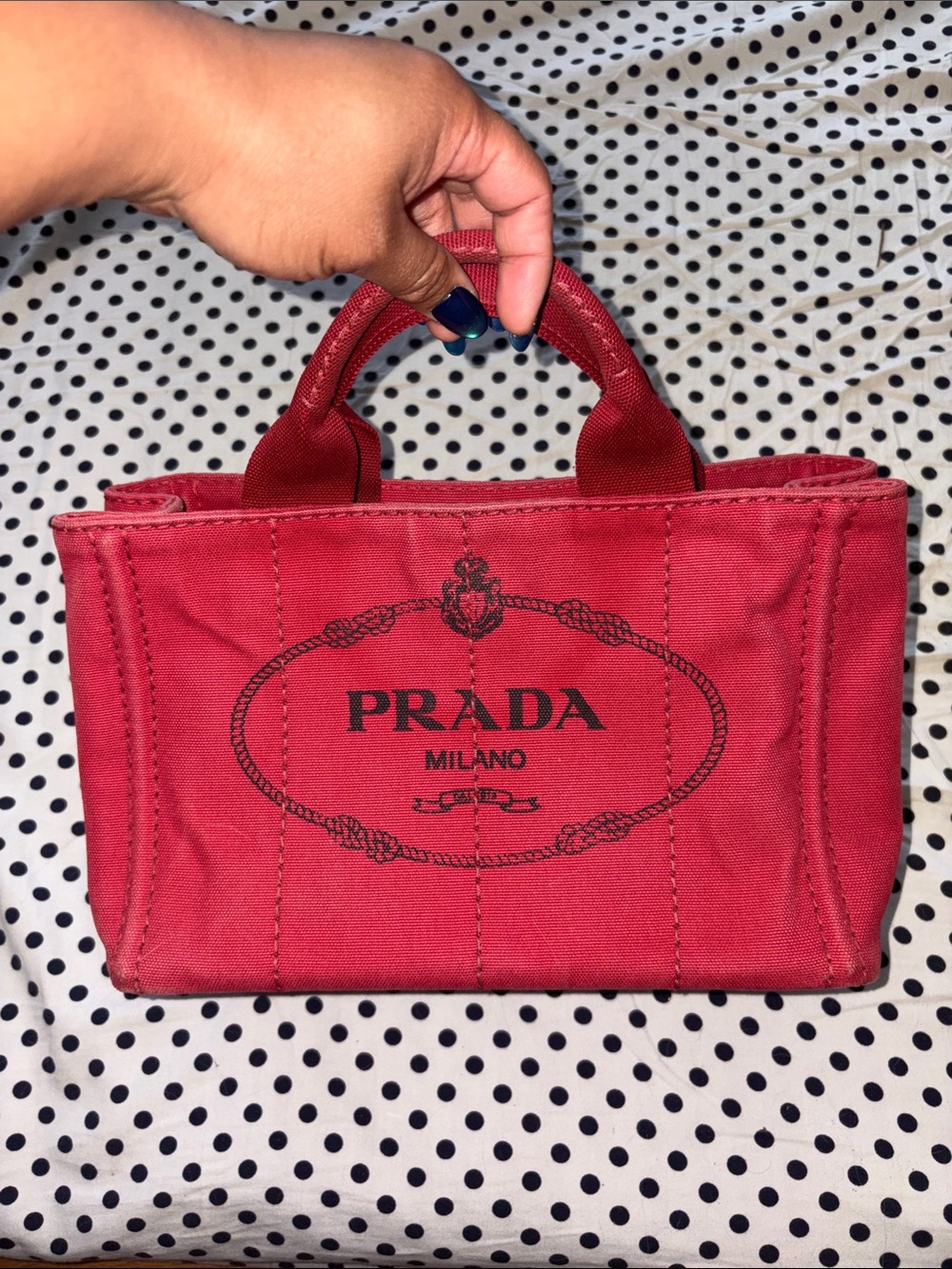 Prada Red Denim Canapa ❤️
